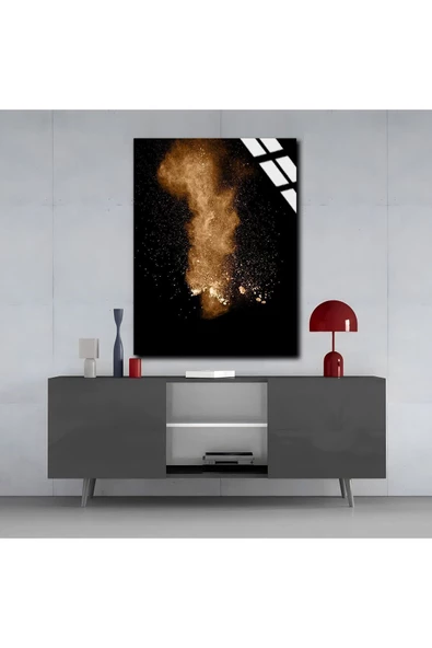 Harikabirev HARİKABİREV|KIRILMAZ CAM (TEMPERLİ)  ALEV KIVILCIMLARI TABLO 01 |TMTEKLİ - Resim 3