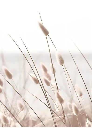 Harikabirev HARİKABİREV|BEYAZ ÇİÇEKLER-AT KOMBİNİ 01 |ÇERÇEVELİ CAM TABLO  3LÜ DİKEY - Resim 4