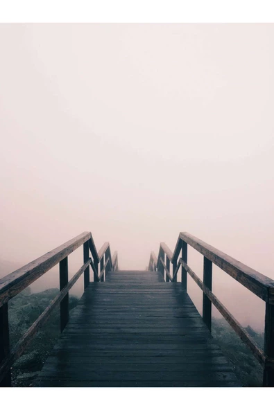 Harikabirev HARİKABİREV|SİSLİ MANZARA KOMBİNİ |ÇERÇEVELİ CAM TABLO 3LÜ DİKEY - 2