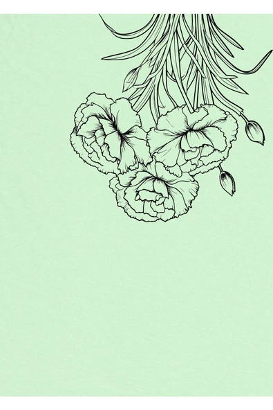 Harikabirev HARİKABİREV|YEŞİL-SİYAH RENK SOYUT ÇİÇEK DEMET KOMBİNİ |ÇERÇEVELİ CAM TABLO 2Lİ DİKEY - 2