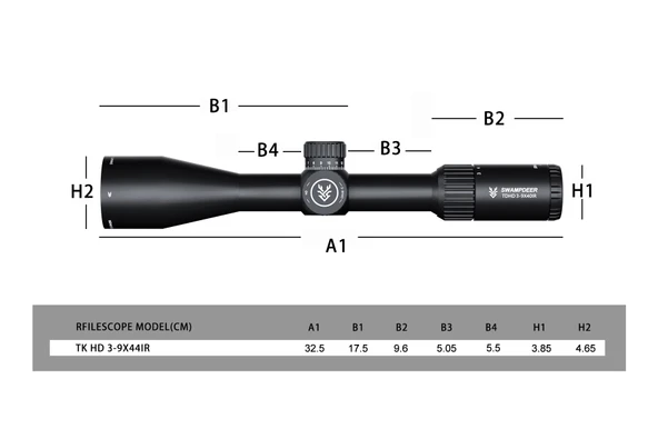 Swampdeer TD HD 3-9x40 IR T. Dürbünü - Resim 6