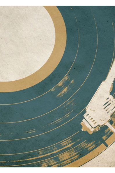 Harikabirev HARİKABİREV|MAVİ-YEŞİL PLAK/SOYUT KOMBİN |ÇERÇEVELİ CAM TABLO 3LÜ DİKEY - 4