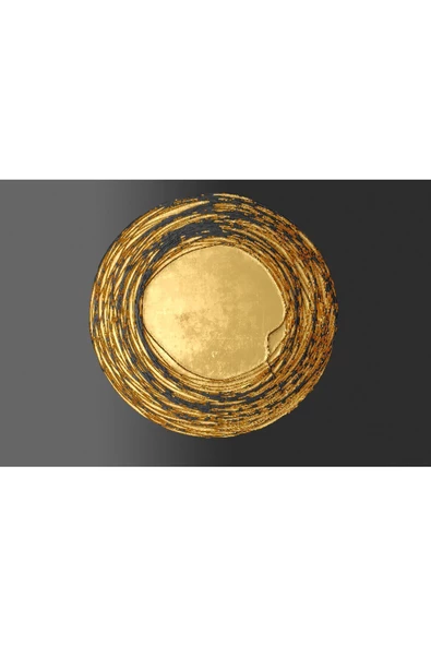 Harikabirev HARİKABİREV|GOLD-GRİ RENK SEVİLEN SOYUT KOMBİNİ 2|ÇERÇEVELİ TEMPERLİ CAM TABLO 3LÜ YATAY - 3