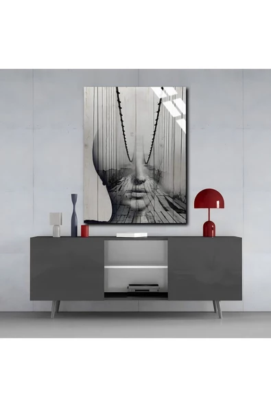 Harikabirev HARİKABİREV|KIRILMAZ CAM (TEMPERLİ)  KADIN TABLOSU 02 |TMTEKLİ - Resim 3