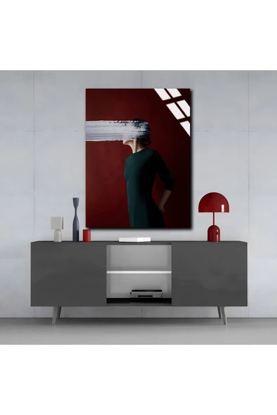 Harikabirev HARİKABİREV|KIRILMAZ CAM (TEMPERLİ)  KADIN TABLOSU 01 |TMTEKLİ - Resim 2