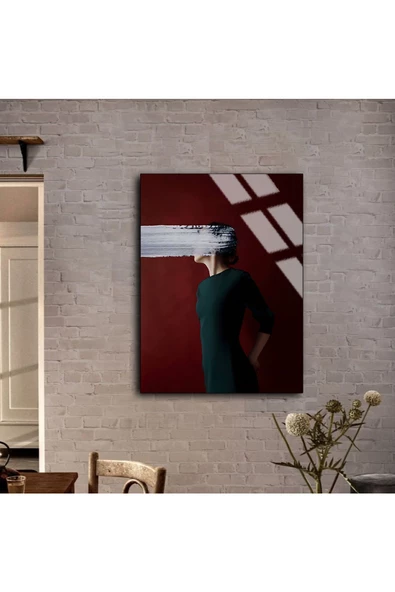 Harikabirev HARİKABİREV|KIRILMAZ CAM (TEMPERLİ)  KADIN TABLOSU 01 |TMTEKLİ ürün görseli