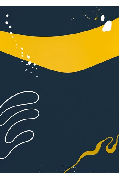 Harikabirev HARİKABİREV|MAVİ-SARI DESENLİ SOYUT KOMBİNİ 1 |ÇERÇEVELİ CAM TABLO  2Lİ DİKEY - Resim 3