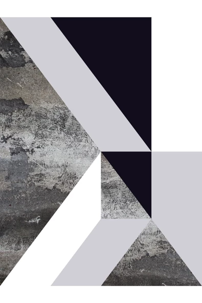 Harikabirev HARİKABİREV|SİYAH-BEYAZ  SOYUT KOMBİNİ 1 |ÇERÇEVELİ CAM TABLO  2Lİ DİKEY - Resim 2