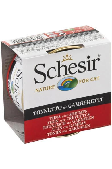 Schesir Cat Jelly Ton Balıklı Ve Karidesli Kedi Konservesi 85 Gr Skt: 05/2025