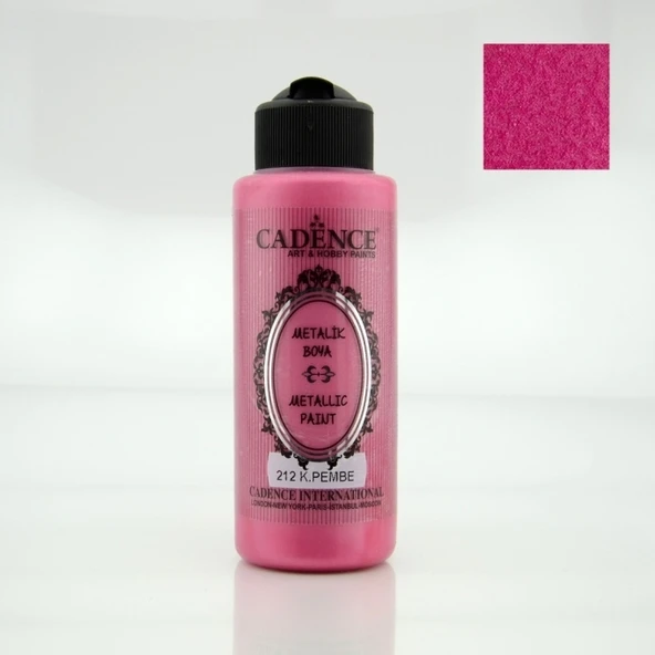 212 Koyu Pembe 120ML Metalik Boya ürün görseli 1