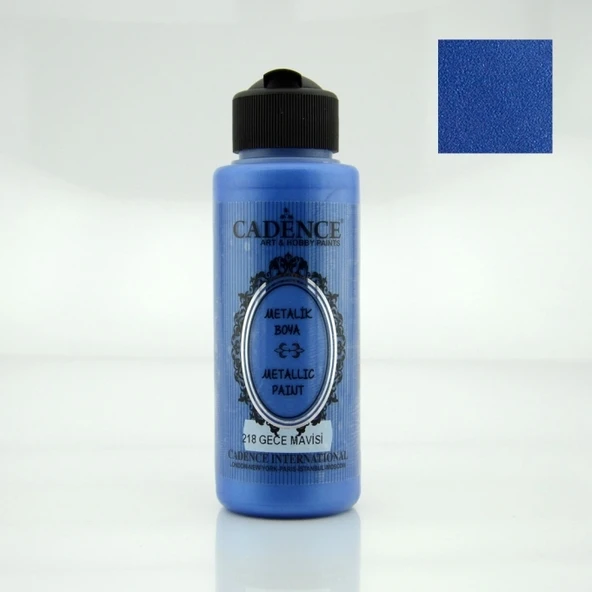 218 Gece Mavisi 120ML Metalik Boya