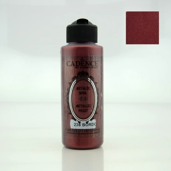 236 Bordo 120ML Metalik Boya