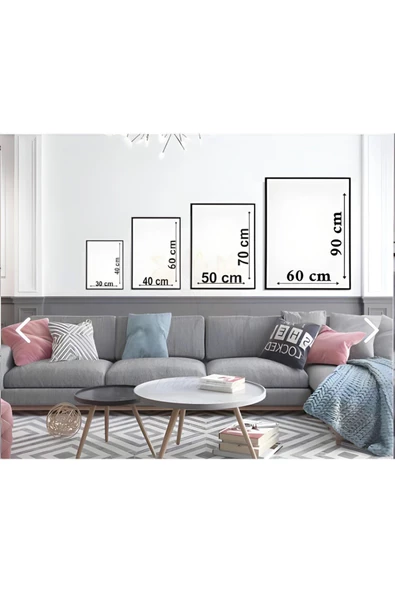 Harikabirev HARİKABİREV|KREM-KAHVE-MAVİ SOYUT MODEL |ÇERÇEVELİ TEMPERLİ CAM TABLO TEKLİ DİKEY - 5