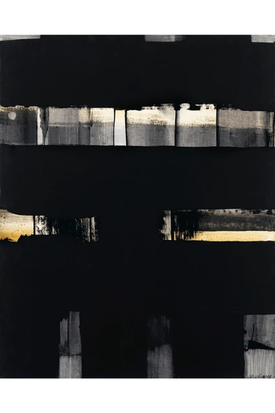 Harikabirev HARİKABİREV|GOLD-SİYAH SOYUT ABSTRACT KOMBİNİ MODELİ 3  |ÇERÇEVELİ CAM TABLO 3LÜ DİKEY - Resim 3