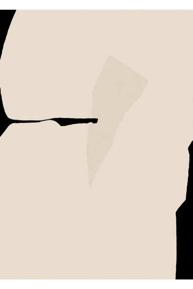 Harikabirev HARİKABİREV|BEJ-SİYAH-KREM SOYUT ABSTRACT KOMBİN 1 |ÇERÇEVELİ CAM TABLO 3LÜ DİKEY - Resim 3