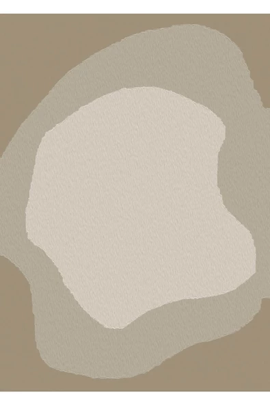 Harikabirev HARİKABİREV|KREM-BEJ SOYUT ABSTRACT KOMBİN 01 |ÇERÇEVELİ CAM TABLO 3LÜ DİKEY - Resim 3