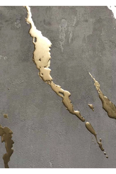 Harikabirev HARİKABİREV|GRİ-GOLD-SİYAH SOYUT ABSTRACT KOMBİNİ 11|ÇERÇEVELİ CAM TABLO 3LÜ DİKEY - Resim 4