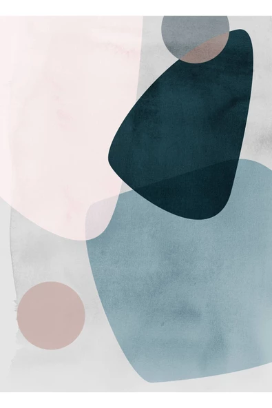 Harikabirev HARİKABİREV|SARI-MAVİ-TURUNCU SOYUT ABSTRACT KOMBİNİ |ÇERÇEVELİ CAM TABLO  2Lİ DİKEY - Resim 3