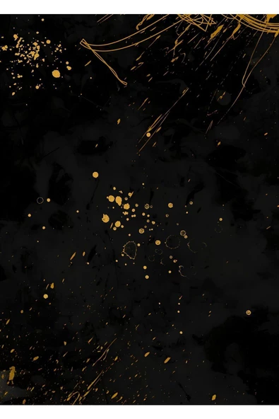 Harikabirev HARİKABİREV|GOLD-SİYAH SOYUT ABSTRACT KOMBİNİ MODELİ 1  |ÇERÇEVELİ CAM TABLO 3LÜ DİKEY - Resim 4