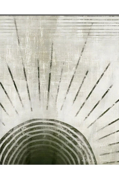 Harikabirev HARİKABİREV|YEŞİL-GRİ ABSTRACT KOMBİN 01 |ÇERÇEVELİ CAM TABLO  2Lİ DİKEY - Resim 3