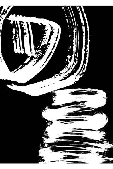 Harikabirev HARİKABİREV|SİYAH-BEYAZ SOYUT ŞEKİLLER KOMBİN 05 |ÇERÇEVELİ CAM TABLO  2Lİ DİKEY - Resim 2