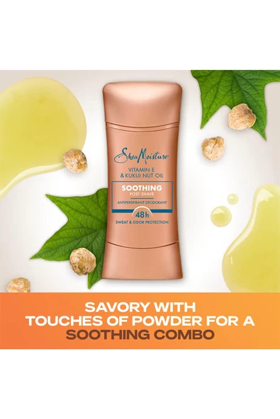 Shea Moisture Vitamin E & Kukui Nut Oil Antiperspirant Stick Deodorant 74GR - 5