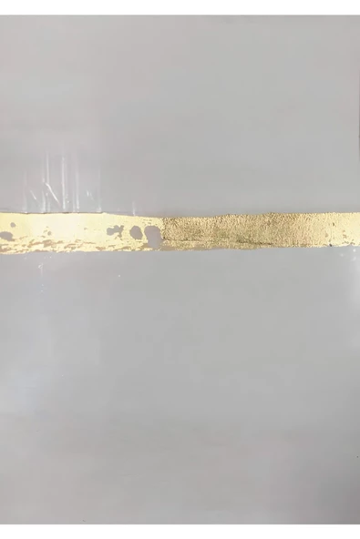 Harikabirev HARİKABİREV|GOLD-GRİ DESENLİ  SOYUT KOMBİNİ 01 |ÇERÇEVELİ CAM TABLO  2Lİ DİKEY - 3