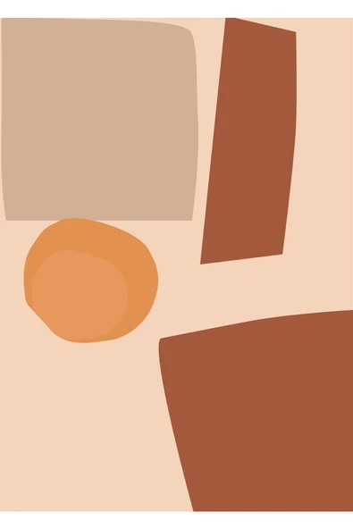 Harikabirev HARİKABİREV|TURUNCU-KAHVERENGİ SOYUT MODEL 1 |ÇERÇEVELİ TEMPERLİ CAM TABLO TEKLİ DİKEY - Resim 2