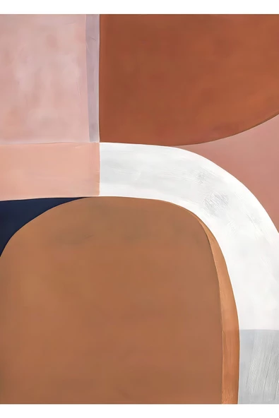 Harikabirev HARİKABİREV|BEJ-TURUNCU SOYUT MODEL 1 |ÇERÇEVELİ TEMPERLİ CAM TABLO TEKLİ DİKEY - Resim 2