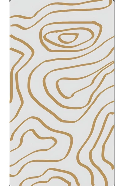 Harikabirev HARİKABİREV|BEYAZ-SARI SOYUT MODEL 4 |ÇERÇEVELİ TEMPERLİ CAM TABLO TEKLİ DİKEY - Resim 2