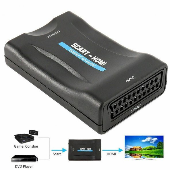 PrimeX PX-5110 1080P Full HD Scart To HDMI Görüntü Çevirici AC Converter - 5