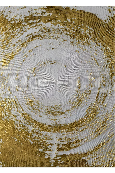 Harikabirev HARİKABİREV|GOLD-GRİ SEVİLEN SOYUT ŞEKİL 1|ÇERÇEVELİ TEMPERLİ CAM TABLO TEKLİ DİKEY - Resim 2