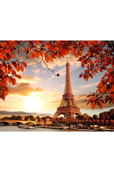Harikabirev Hari?kabi?rev|kirmizi-sari Eiffel Tablosu 1 Tablosu|tekli? Çerçevesi?z Yatay Kanvas Tablo - Resim 3