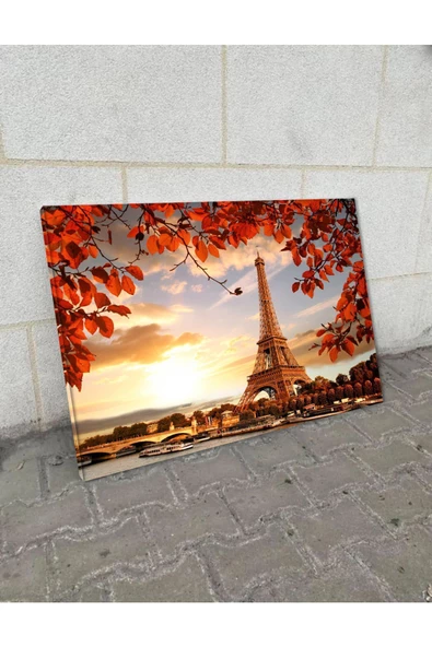 Harikabirev Hari?kabi?rev|kirmizi-sari Eiffel Tablosu 1 Tablosu|tekli? Çerçevesi?z Yatay Kanvas Tablo - Resim 2