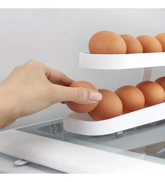 2 Katlı Otomatik Buzdolabı Yumurta Standı - 5