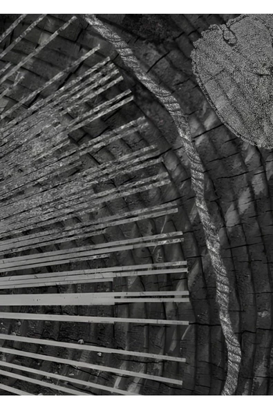 Harikabirev HARİKABİREV|LACİVERT-GÜMÜŞ SEVİLEN SOYUT ŞEKİLLER  KOMBİNİ|ÇERÇEVELİ CAM TABLO 3LÜ DİKEY - Resim 4