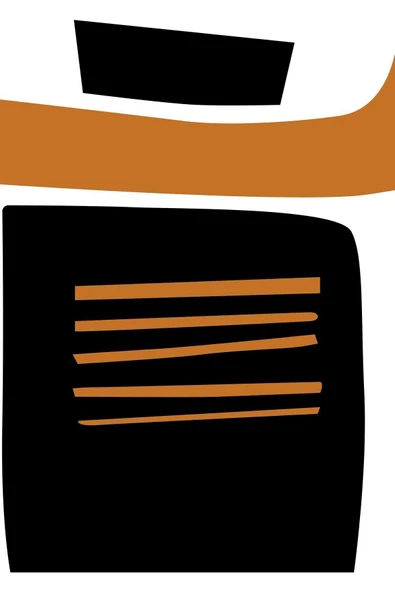 Harikabirev HARİKABİREV|TURUNCU-SİYAH-KREM SOYUT ŞEKİL KOMBİN |ÇERÇEVELİ CAM TABLO 2Lİ DİKEY - Resim 5