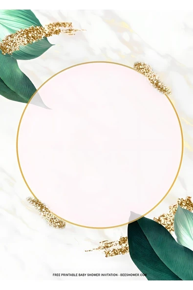 Harikabirev HARİKABİREV|YEŞİL-GOLD YAPRAK DETAYLI KOMBİN SETİ 01 |ÇERÇEVELİ SAATLİ CAM TABLO - Resim 4