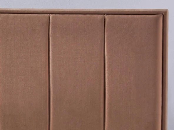 Niron Comfort Başlık 90 cm Tek Kişilik Yatak Başlığı Sütlü Kahve Kumaş Başlık - Resim 3
