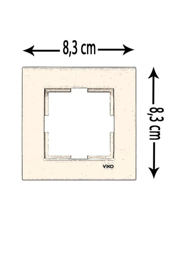 Viko Karre Krem 1 Li Çerçeve - Resim 2