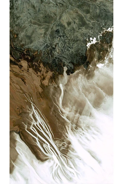 Harikabirev HARİKABİREV|YEŞİL RENK SOYUT ABSTRACT YAPRAK KOMBİN|ÇERÇEVELİ CAM TABLO 3LÜ DİKEY - Resim 3