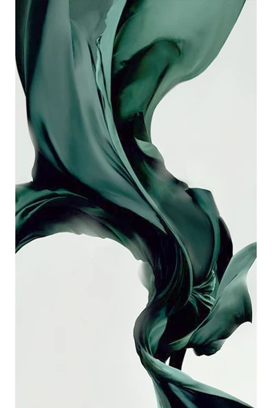 Harikabirev HARİKABİREV|YEŞİL RENK SOYUT ABSTRACT KOMBİN|ÇERÇEVELİ CAM TABLO 3LÜ DİKEY - Resim 2