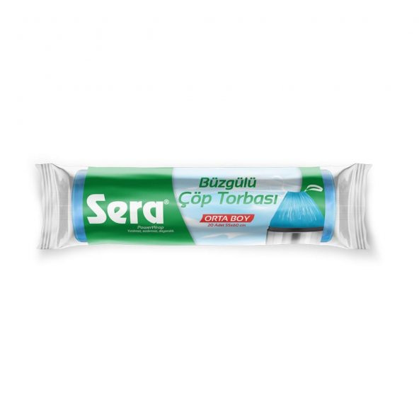 Sera Çöp Torbası Büzgülü Orta Boy 20 Adet 55x60CM 40L
