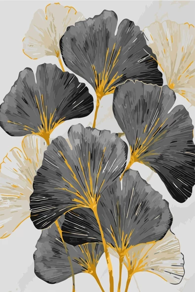 Harikabirev HARİKABİREV|SİYAH GOLD SONSUZLUK ÇİÇEĞİ KOMBİNİ|ÇERÇEVELİ TEMPERLİ CAM TABLO 3LÜ YATAY - Resim 3