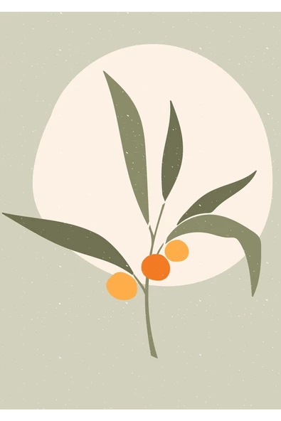 Harikabirev HARİKABİREV|HAKİ YEŞİLİ VEKTÖREL ÇİÇEK KOMBİNİ|ÇERÇEVELİ TEMPERLİ CAM TABLO 3LÜ YATAY - Resim 5