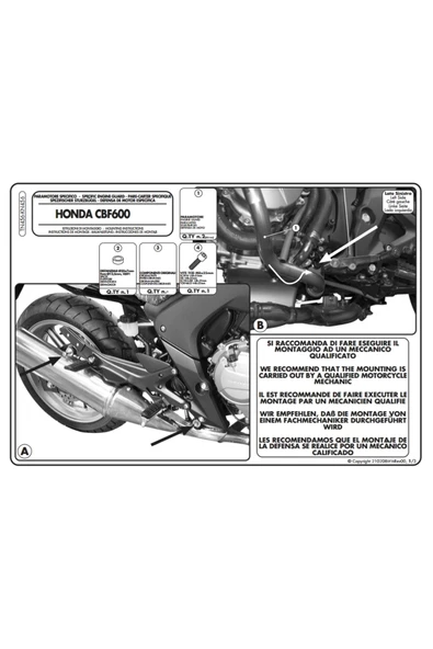 Kappa KAPPAKN456HONDACBF600S-600N(08-12)KORUMADEMİRİ - 2