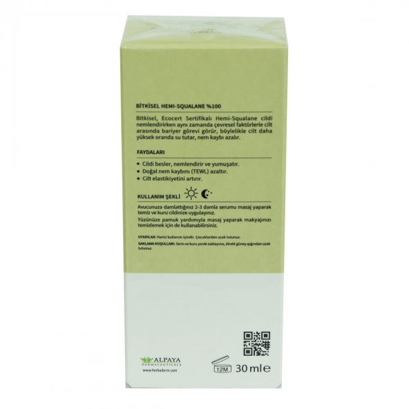 Superserum BioHydration Bitkisel Hemi-Squala Nemlendirici Doğal Yüz Serumu 30 ML - 4