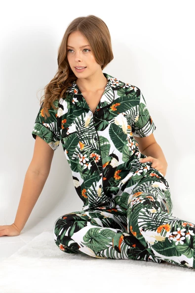 DoReMi Ivied Kısa Kollu Bayan Pijama Takımı - 8