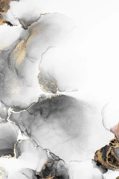 Harikabirev HARİKABİREV|GOLD-GRİ SOYUT KOMBİNİ III |TEMPERLİ ÇERÇEVELİ CAM TABLO  2Lİ DİKEY - Resim 3