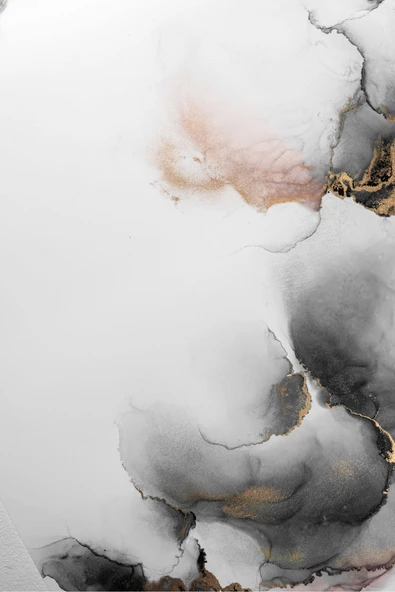 Harikabirev HARİKABİREV|GOLD-GRİ SOYUT KOMBİNİ III |TEMPERLİ ÇERÇEVELİ CAM TABLO  2Lİ DİKEY - Resim 2